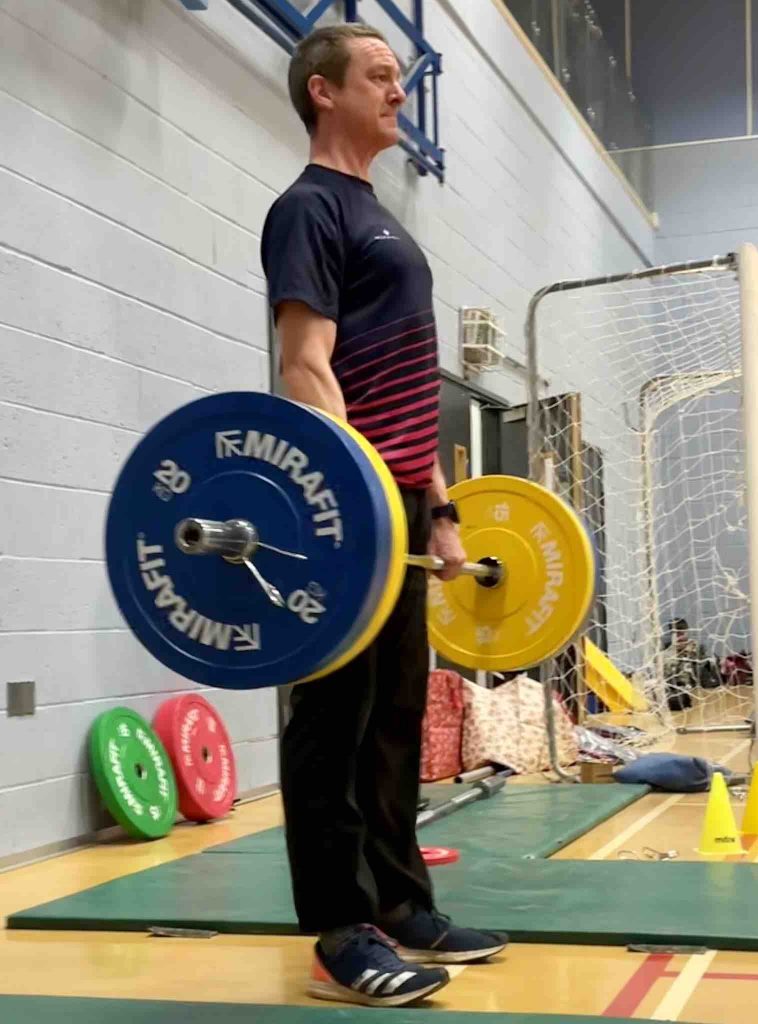 Matt Hindmarch lifting weights