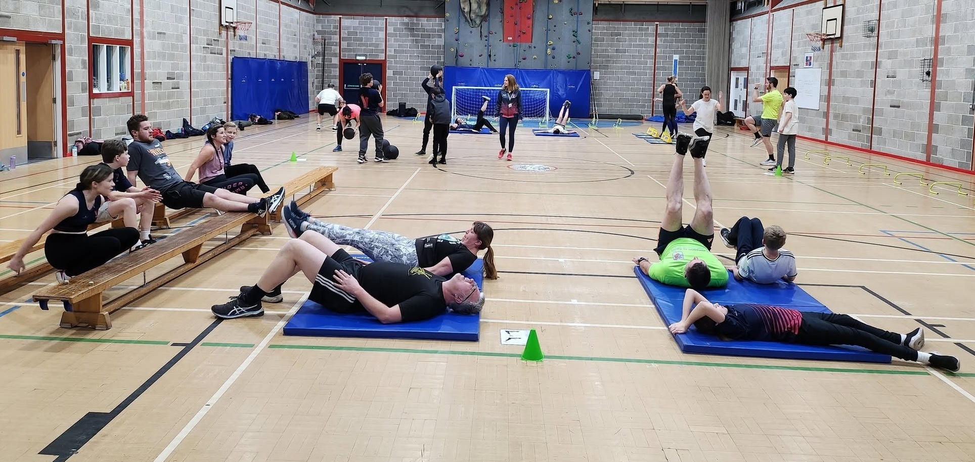 Vale of York adult circuit training session at Bubwith Leisure Centre